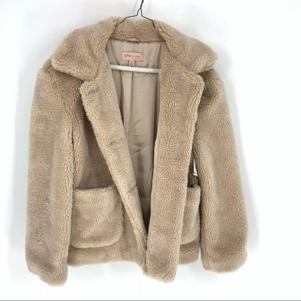 Philosophy  Faux Fur Teddy Coat XS